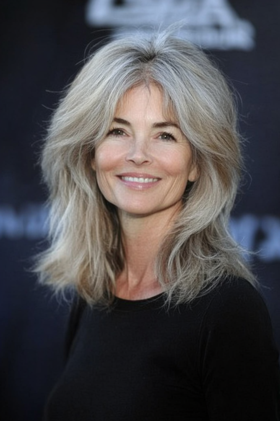 22. Light Ash Blonde Soft Shag (Shaggy Hairstyles For Older Women) - Shaggy Hairstyles For Older Women
