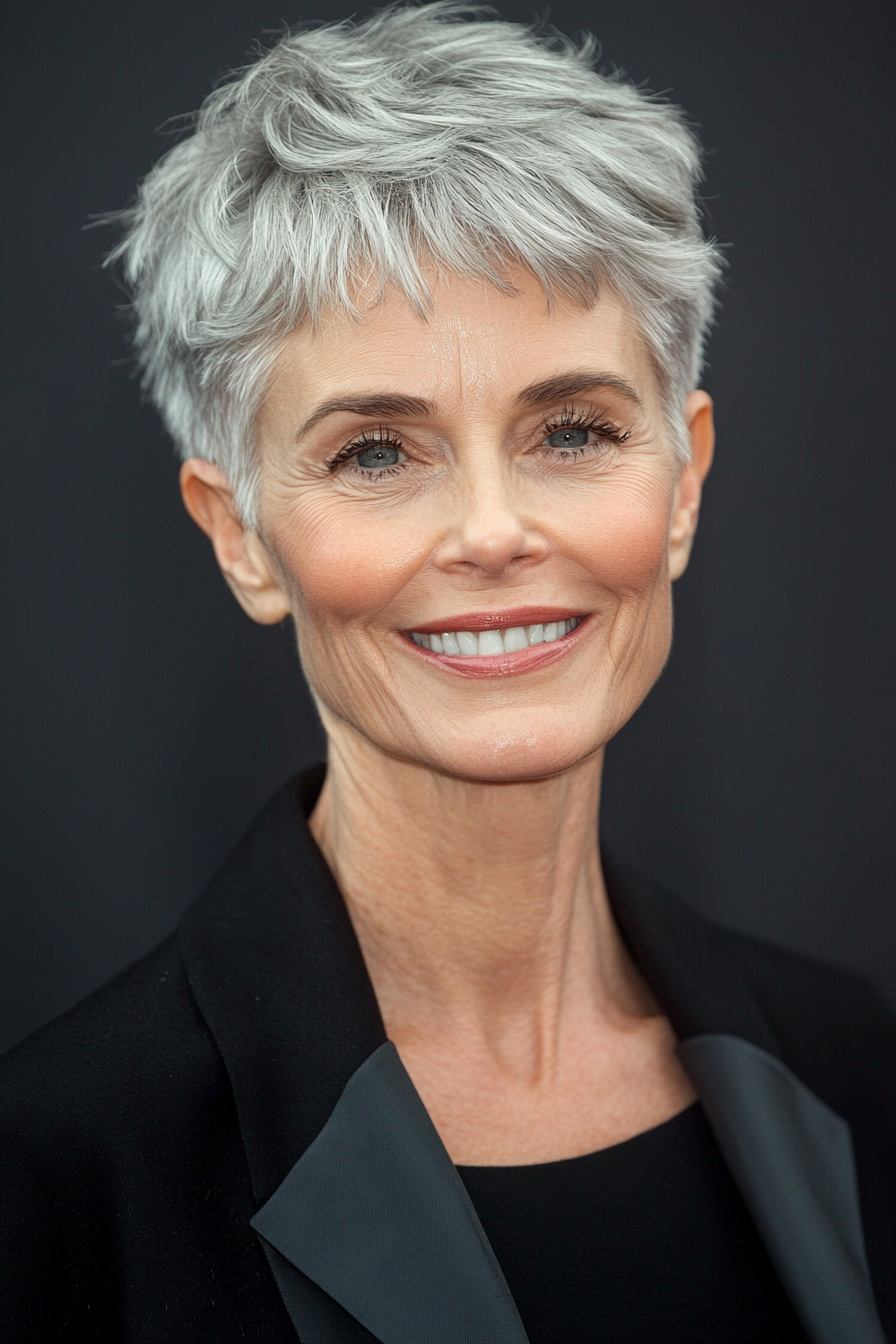1. Classic Silver Pixie (Short Haircuts For Women Over 60) - Short Haircuts For Women Over 60