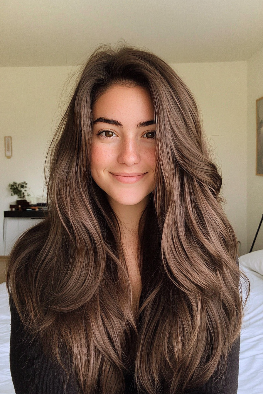 15. Milk Chocolate Layered Tresses (Spring Hairstyles) - Spring Hairstyles