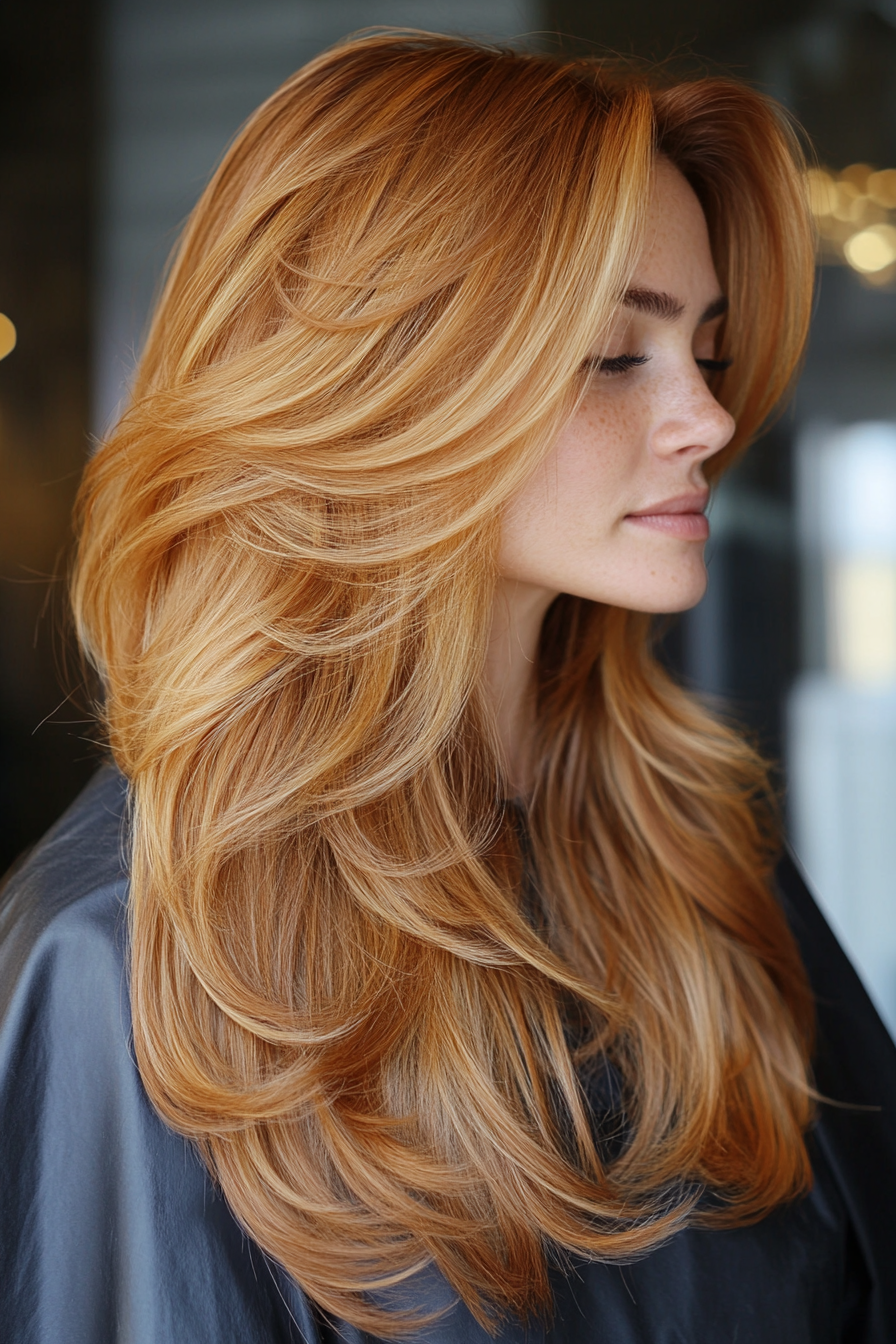 16. Honey Almond Long Layers (Spring Hairstyles) - Spring Hairstyles