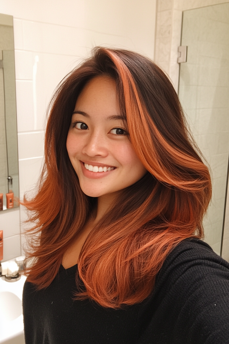 27. Maple Ombre Shag (Spring Hairstyles) - Spring Hairstyles