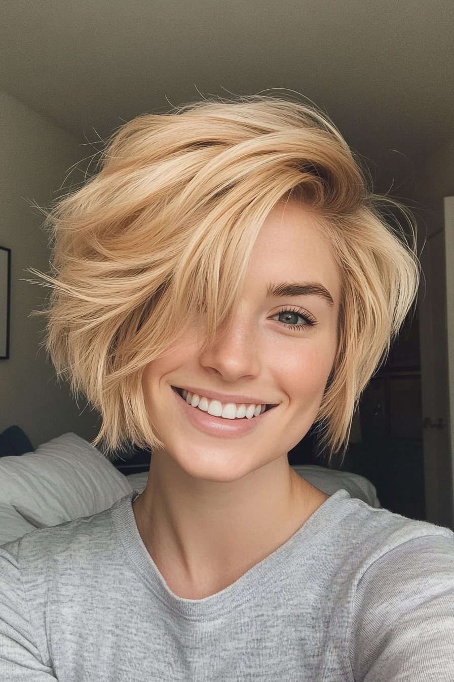 6. Honey Blonde Cropped Shag (Short Blonde Haircuts) - Short Blonde Haircuts