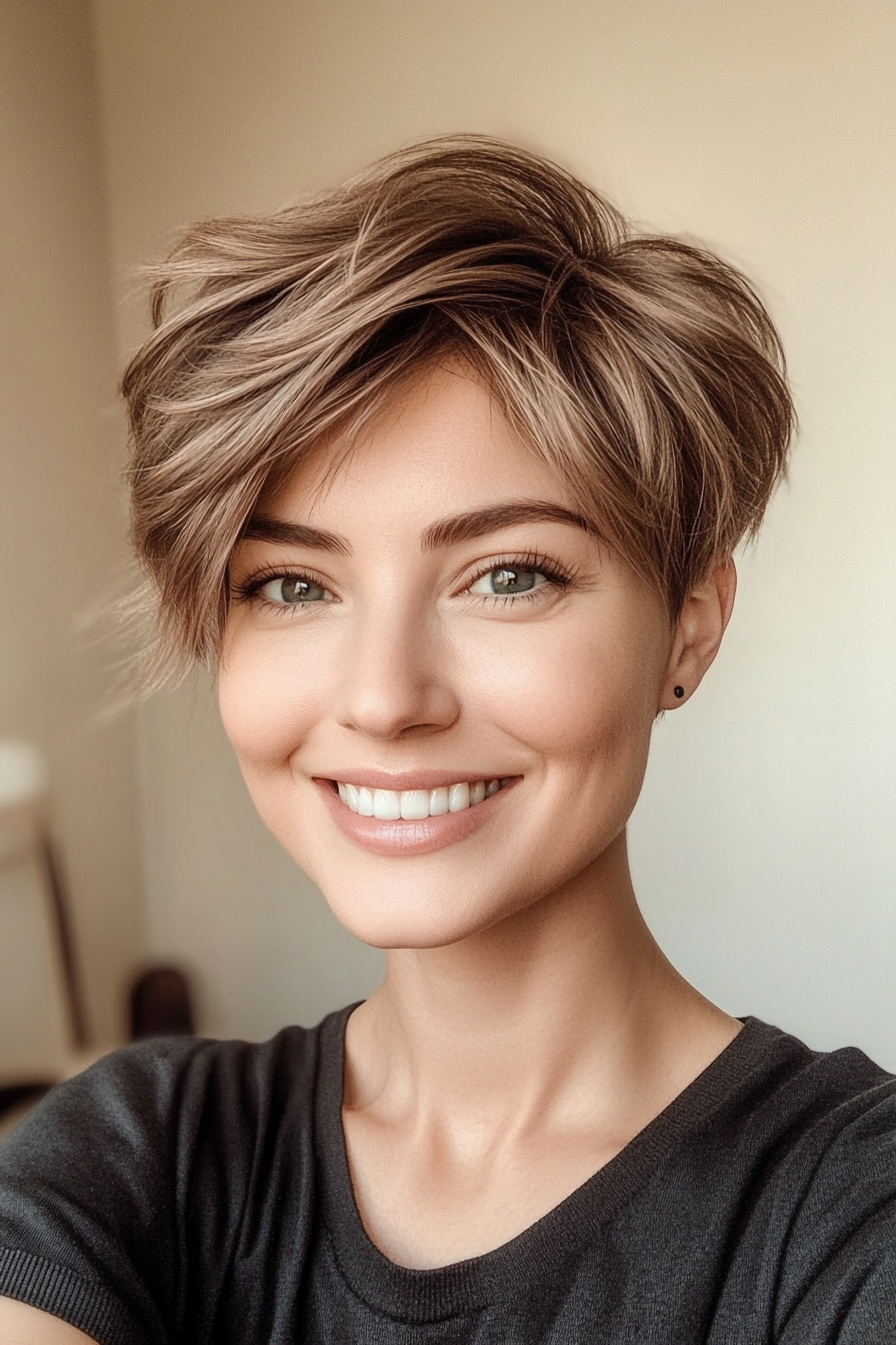 1. Soft Ash Pixie Layers (Layered Haircuts For Short Hair) - Layered Haircuts For Short Hair