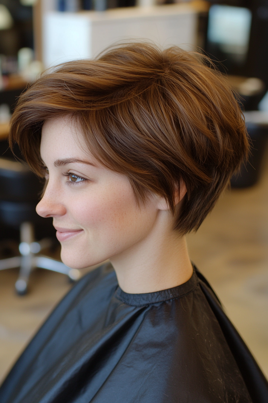 19. Honey-Tipped Short Cut (Layered Haircuts For Short Hair) - Layered Haircuts For Short Hair