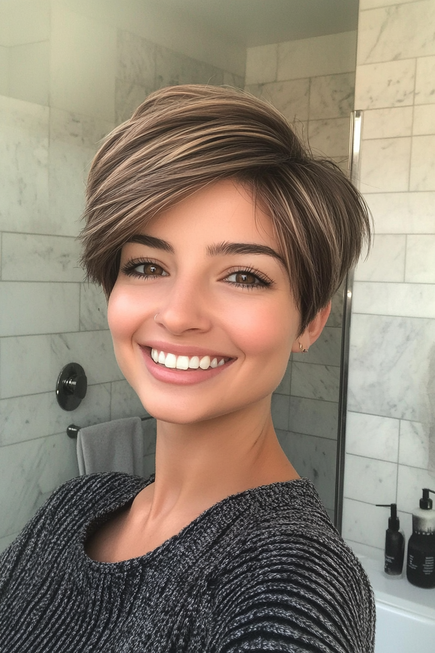 1. Layered Ash Pixie (Chic Short Haircuts) - Chic Short Haircuts