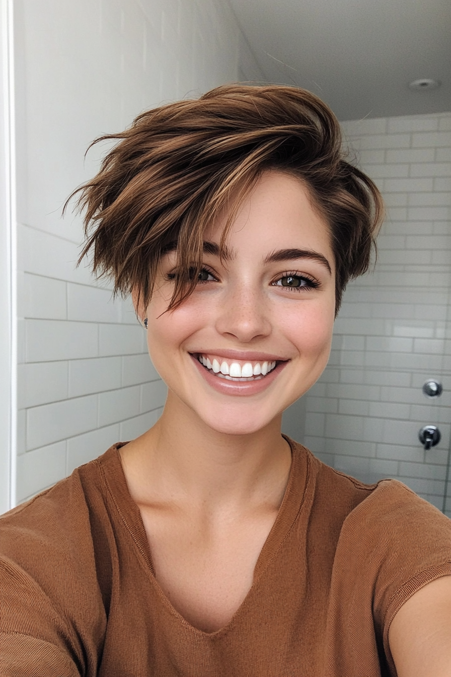 4. Textured Mocha Crop (Chic Short Haircuts) - Chic Short Haircuts