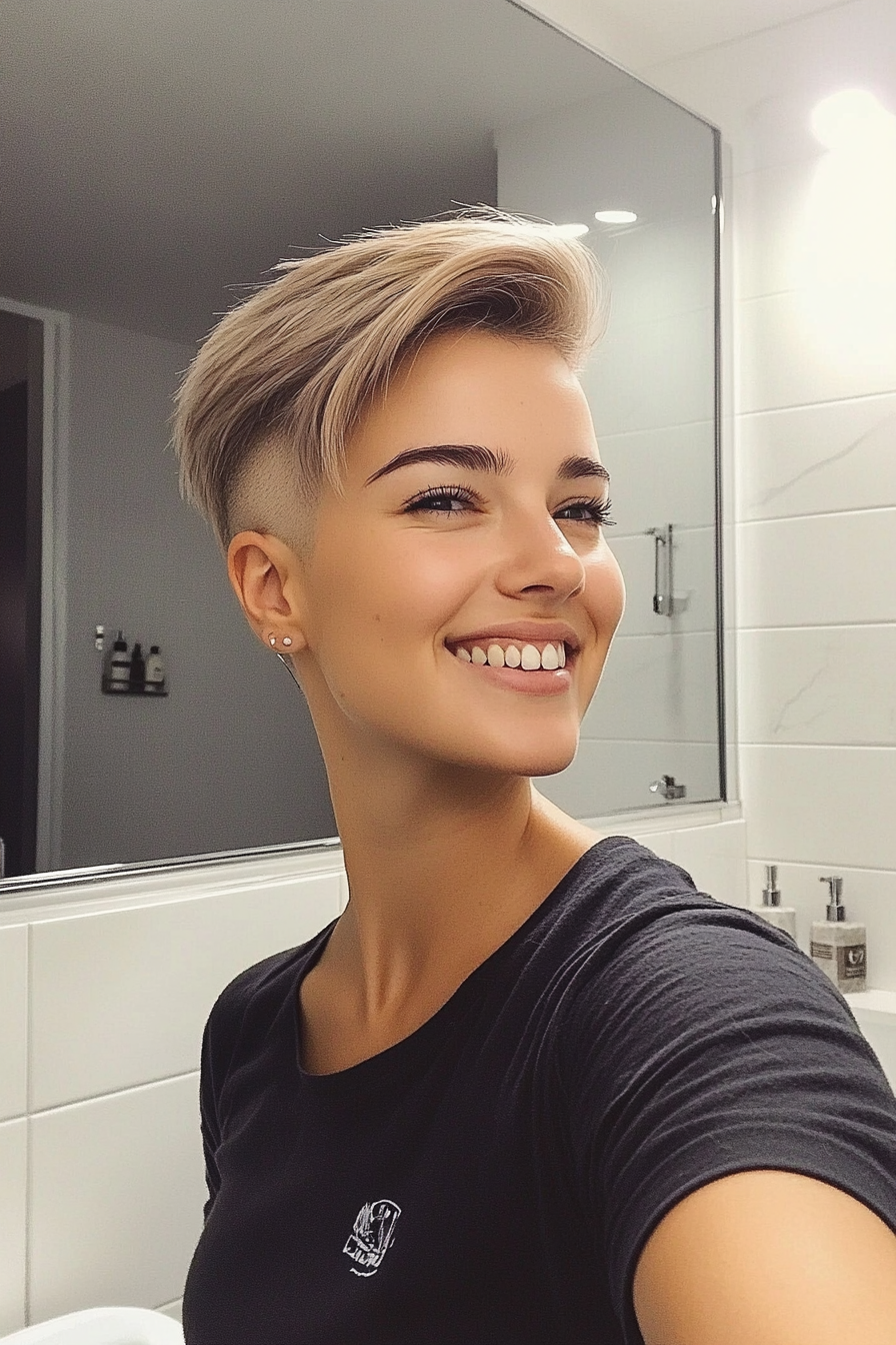 7. Ash Blonde Undercut Pixie (Chic Short Haircuts) - Chic Short Haircuts