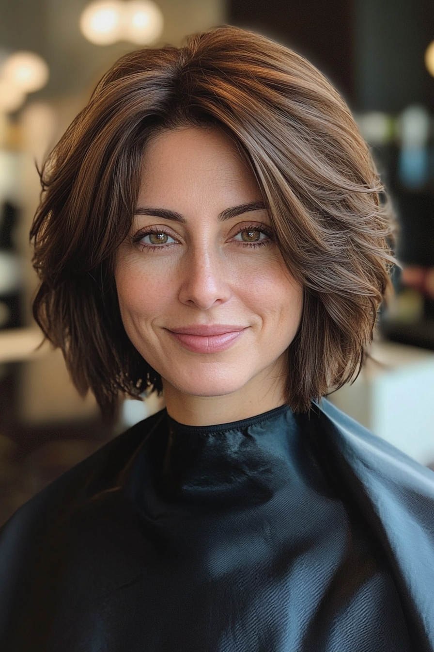 14. Ash Brown Textured Shag (Chic Short Haircuts) - Chic Short Haircuts