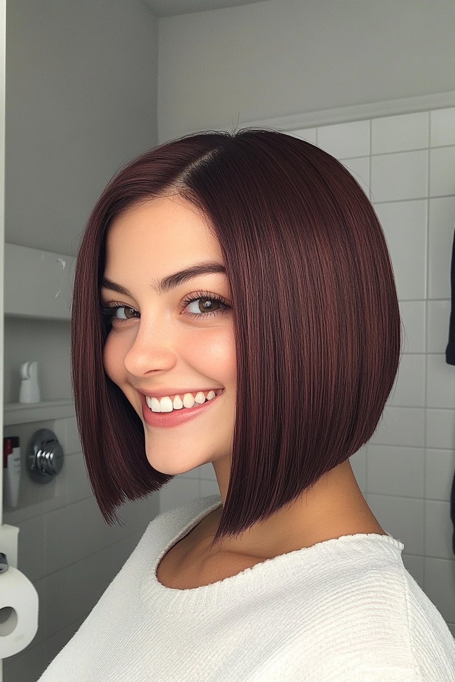 18. Mahogany Straight Bob (Chic Short Haircuts) - Chic Short Haircuts