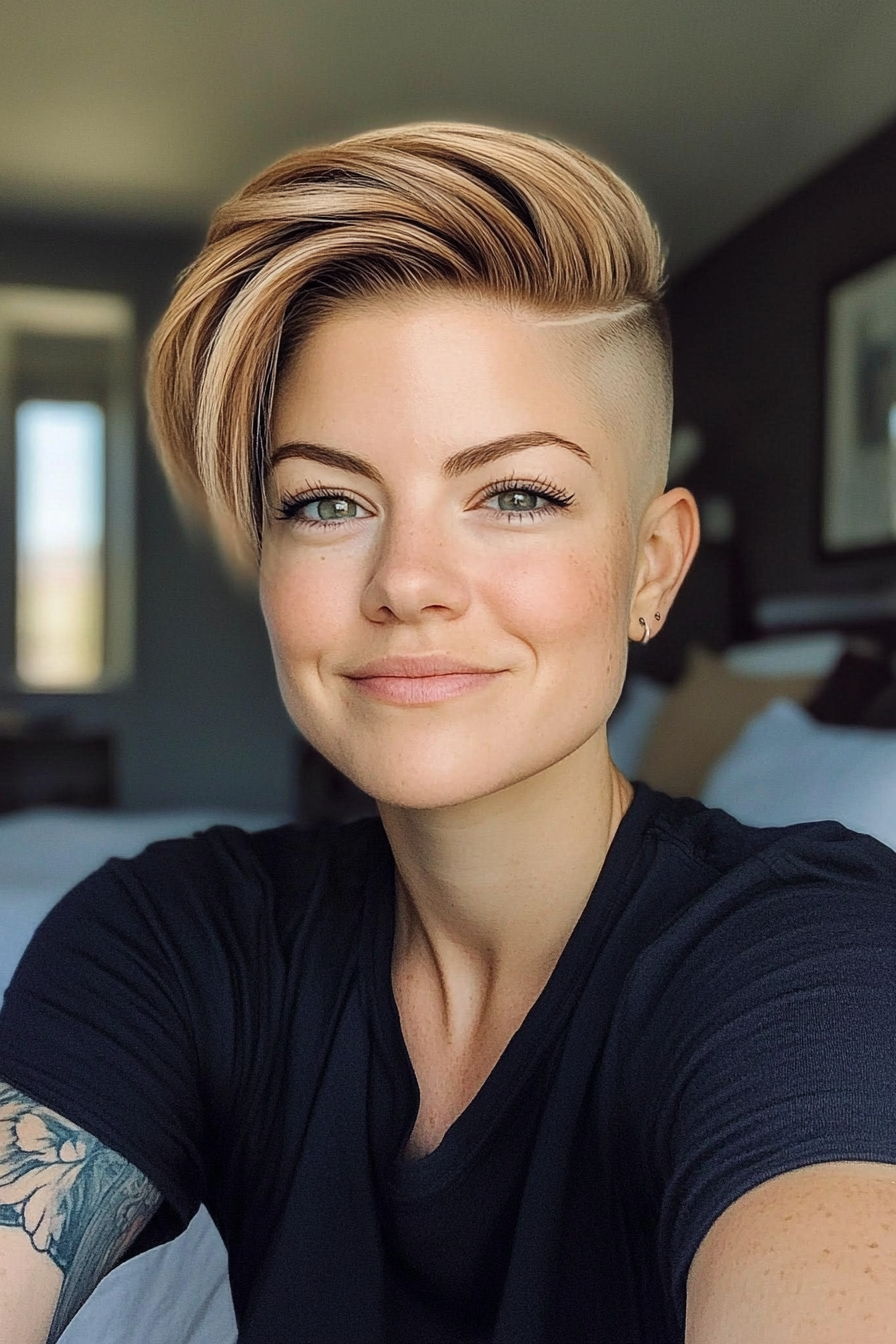 16. Ash Blonde Undercut Pixie (Long Pixie Cuts) - Long Pixie Cuts