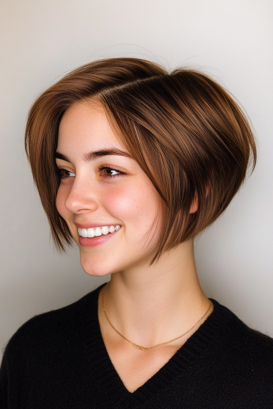 15. Micro Bob in Cocoa Brown (Short Grunge Haircuts) - Short Grunge Haircuts