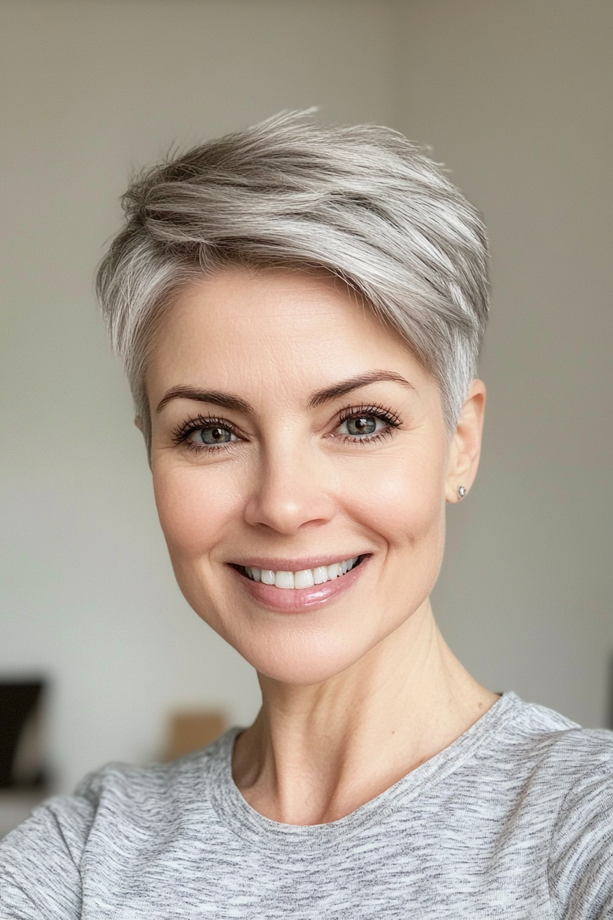 1. Classic Pixie with Soft Silver Hues (Short Hairstyles For Older Women With Fine Hair) - Short Hairstyles For Older Women With Fine Hair