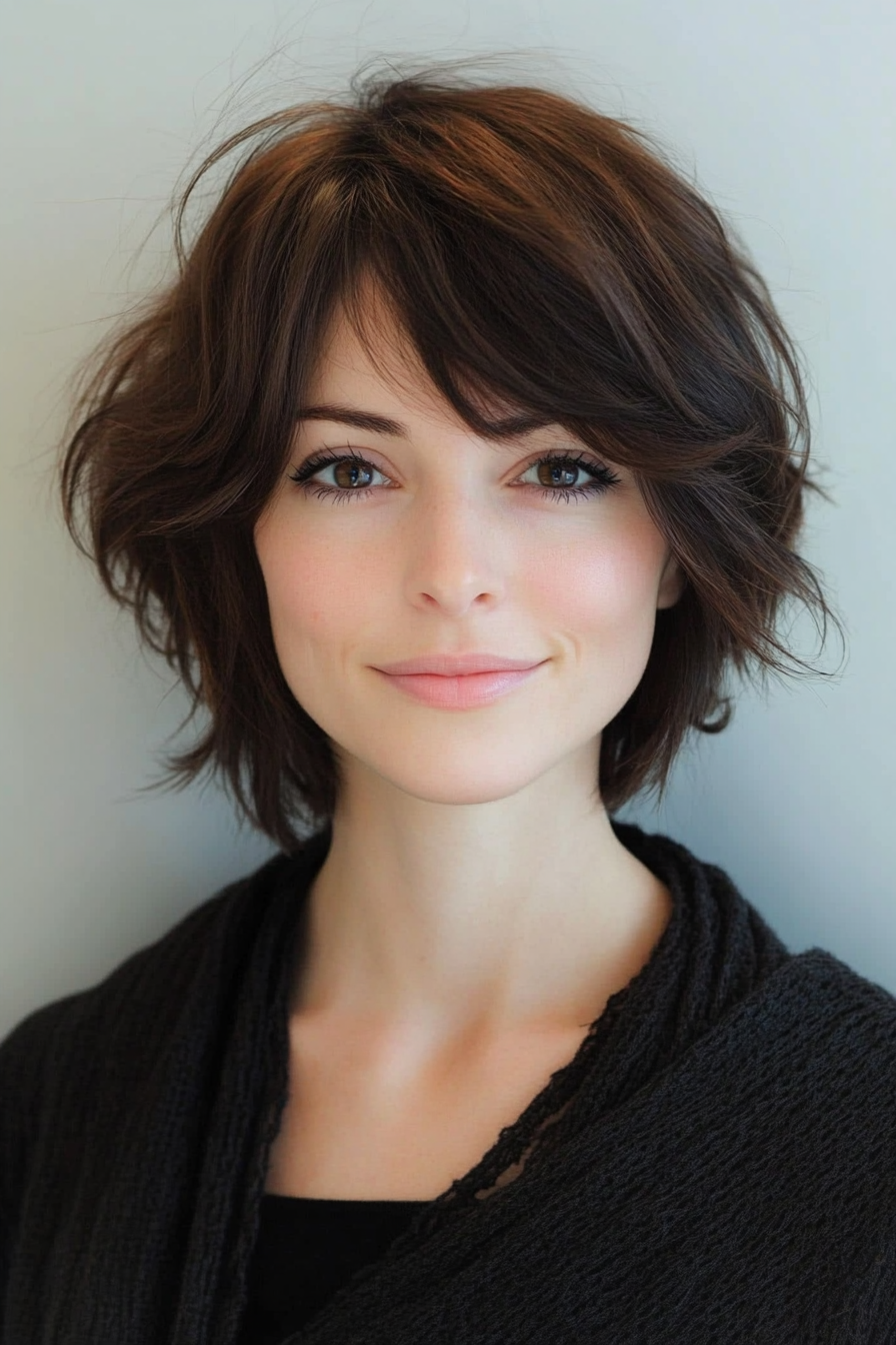6. Soft Espresso Shag (Funky Short Haircuts) - Funky Short Haircuts