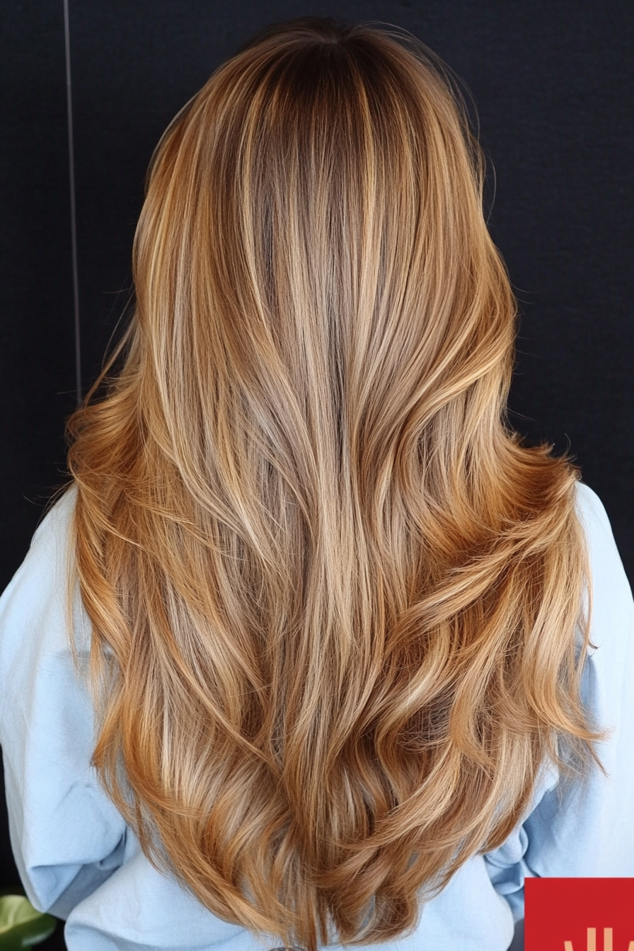 6. Warm Honey Layered Waves (Haircuts For Long Hair With Layers) - Haircuts For Long Hair With Layers