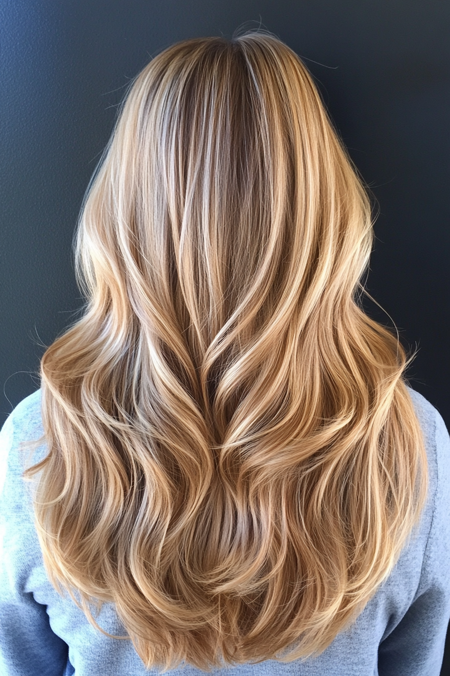 15. Warm Golden Blonde Beach Waves (Haircuts For Long Hair With Layers) - Haircuts For Long Hair With Layers