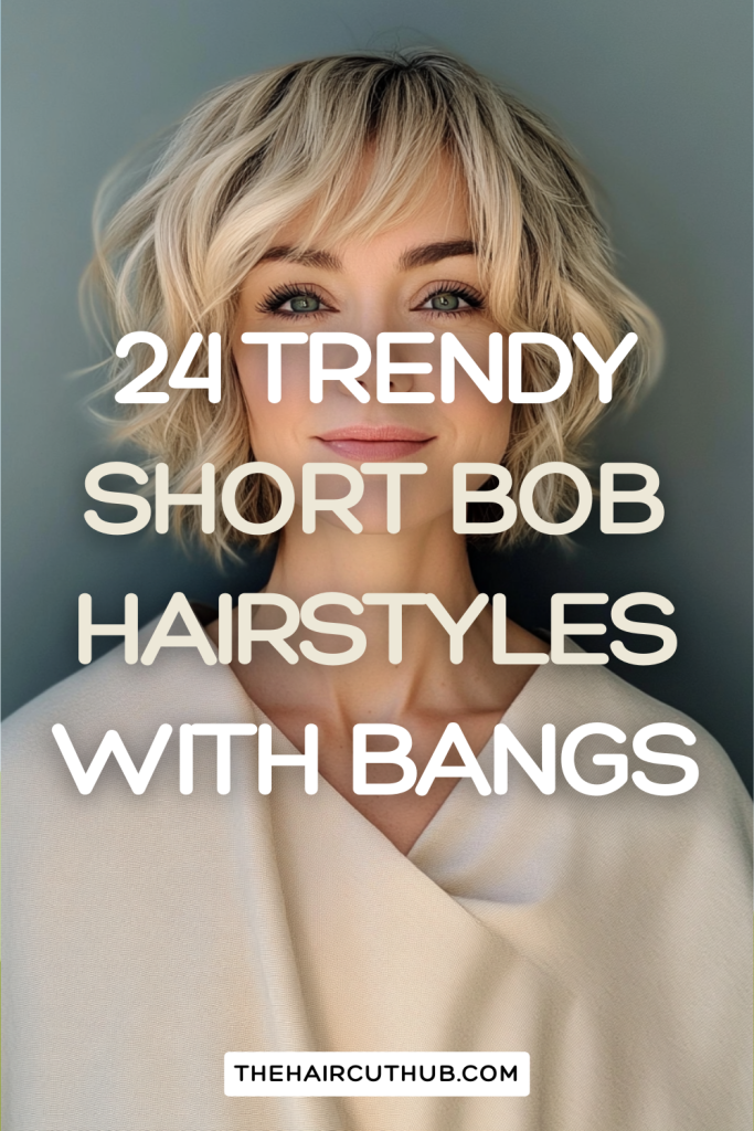 25+ Chic Short Bob Hairstyles With Bangs 2025 – The Haircut Hub