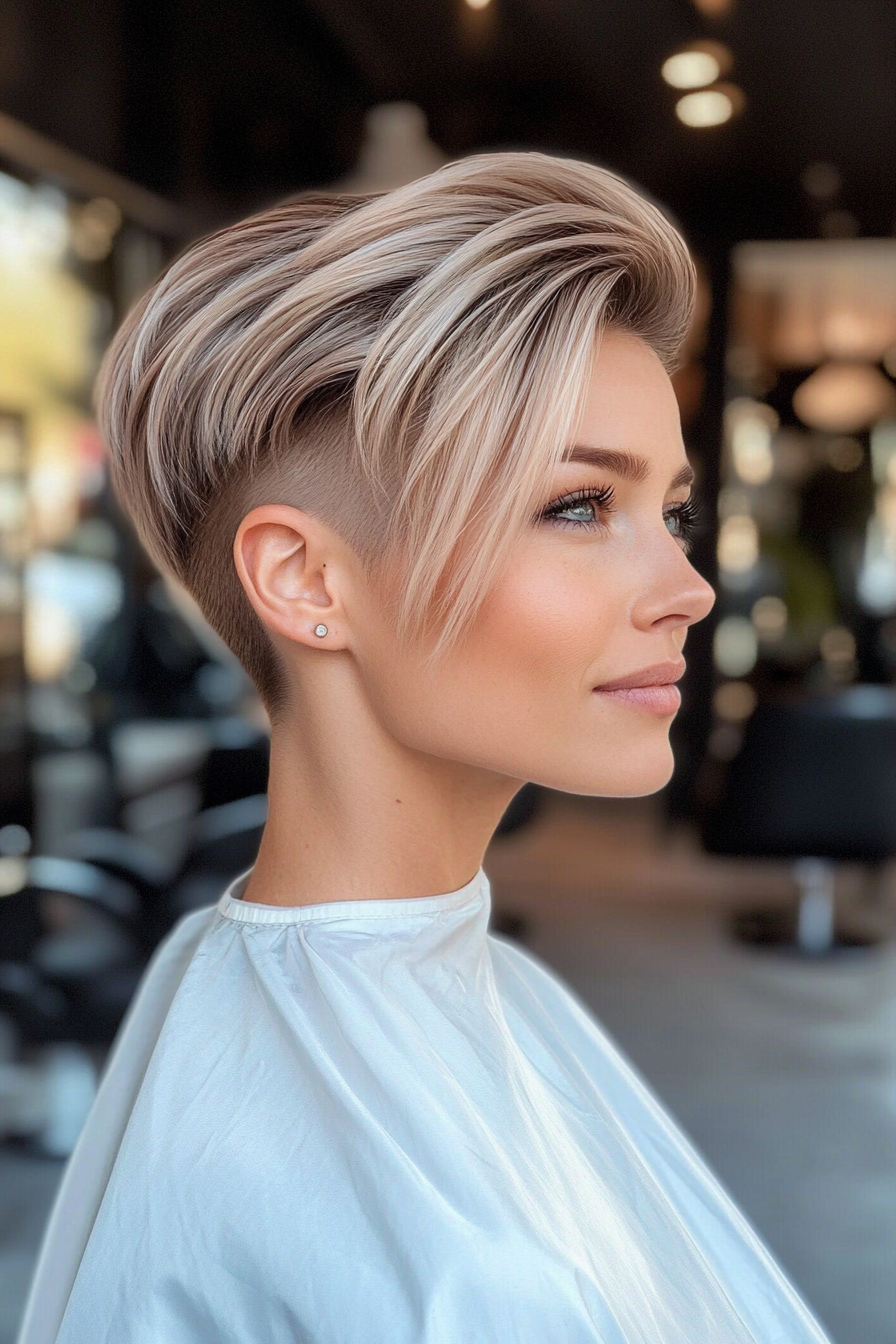 5. Cool-Toned Ash Blonde Undercut Pixie (Undercut Pixie Hairstyles) - Undercut Pixie Hairstyles