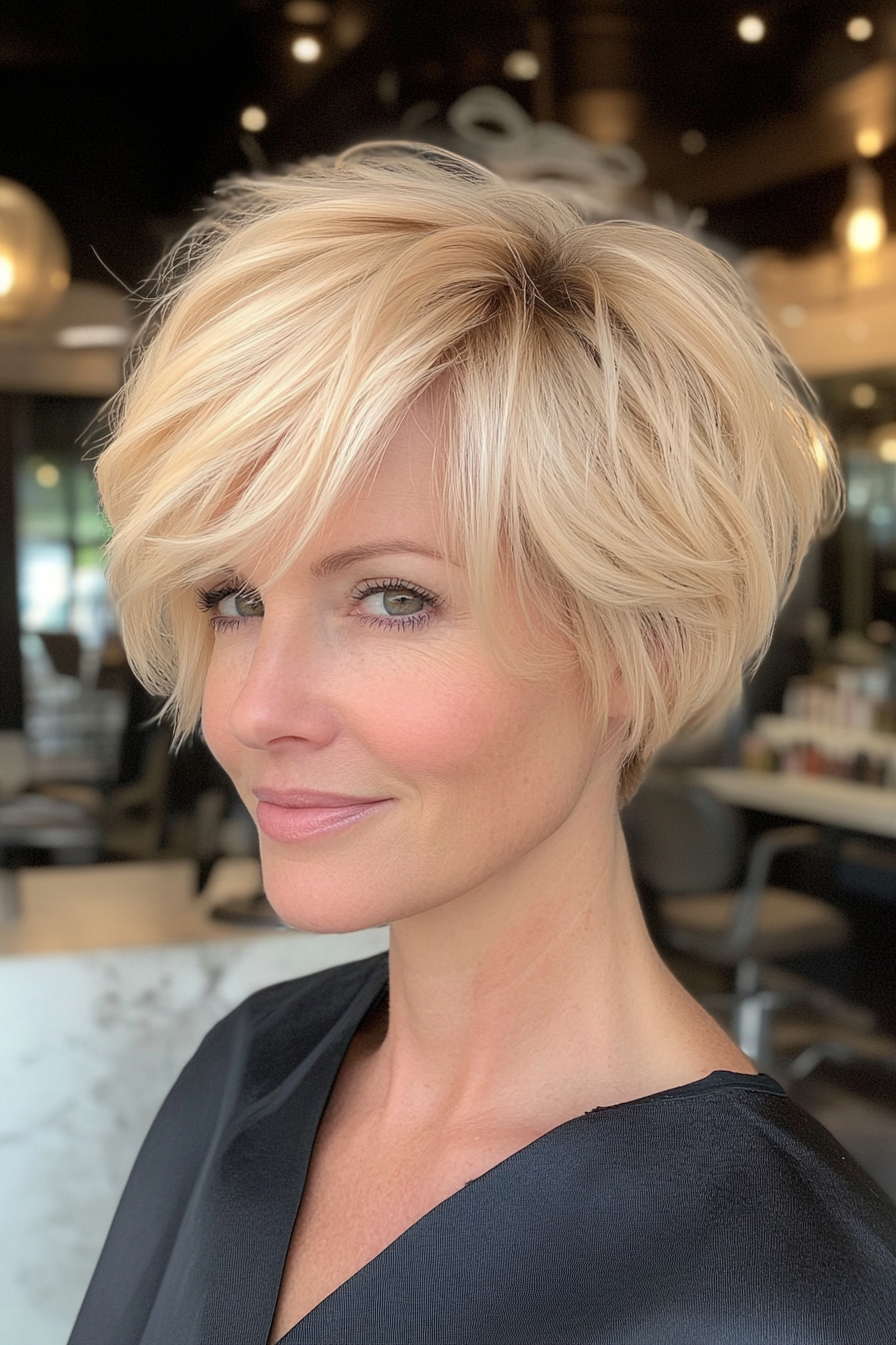 2. Soft Blonde Pixie Bob (Pixie Bob Haircut Ideas) - Pixie Bob Haircut Ideas