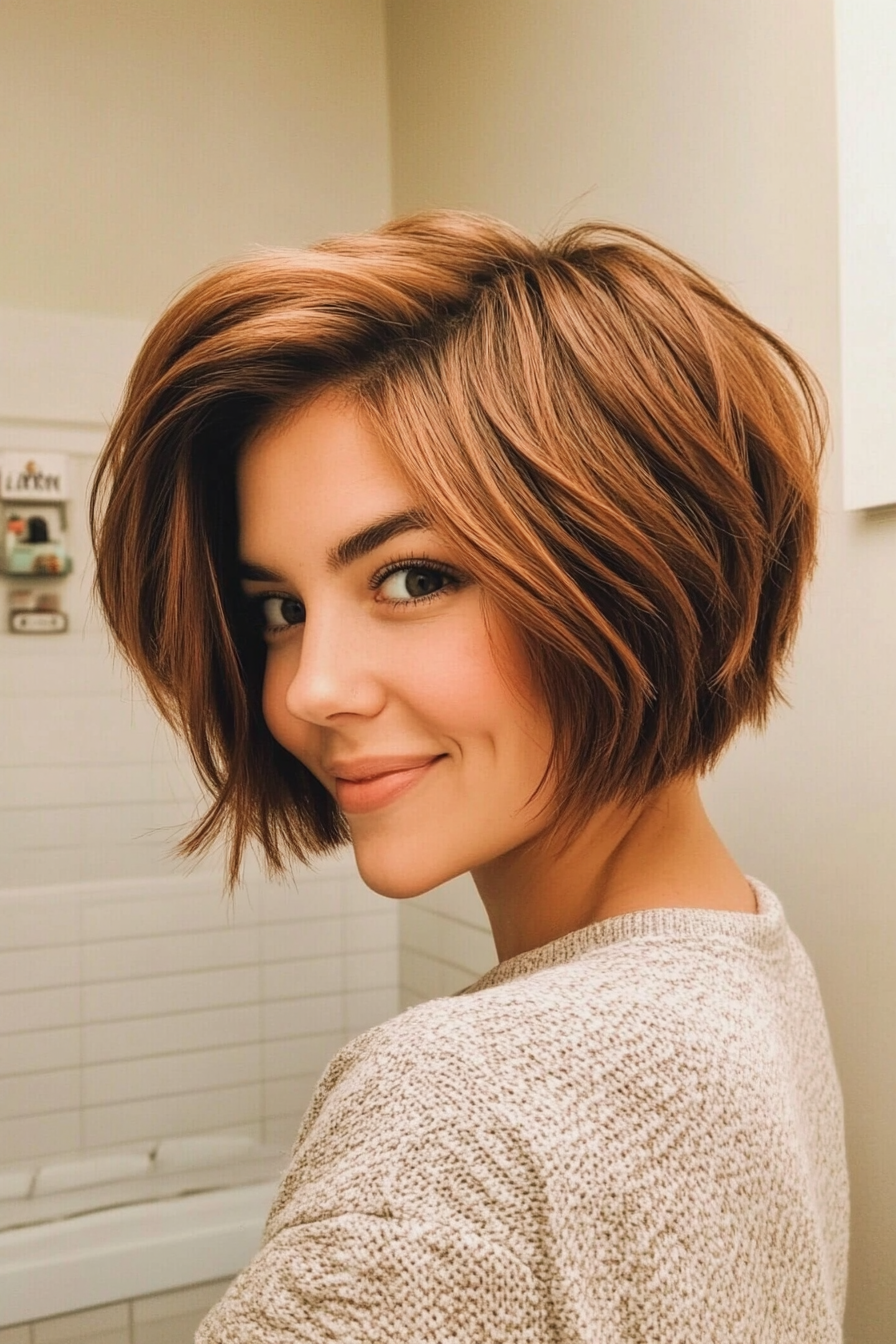 11. Chestnut Brown Pixie Bob (Pixie Bob Haircut Ideas) - Pixie Bob Haircut Ideas