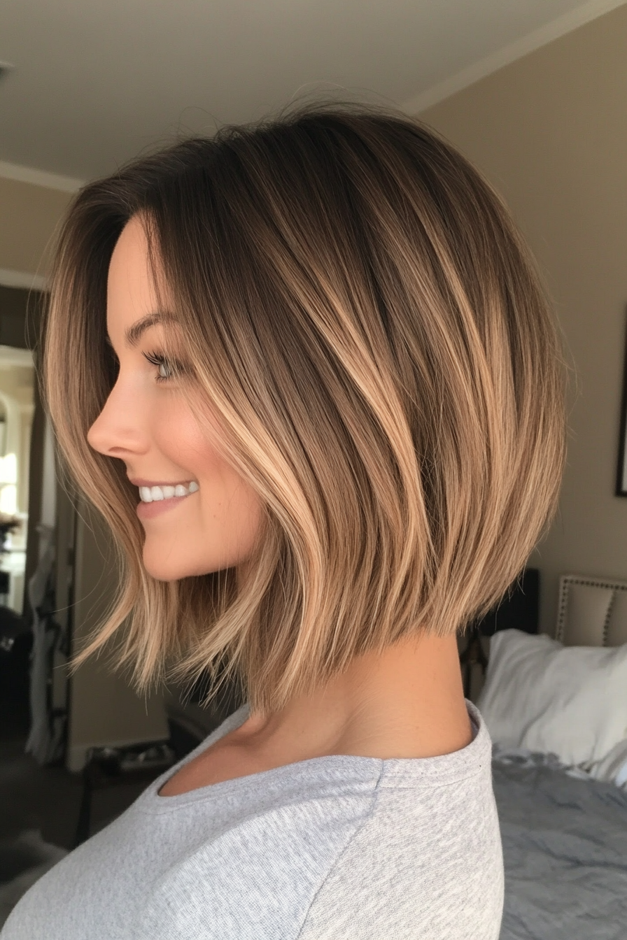 11. Blunt Bob with Natural Waves (Medium Bob Hairstyles) - Medium Bob Hairstyles