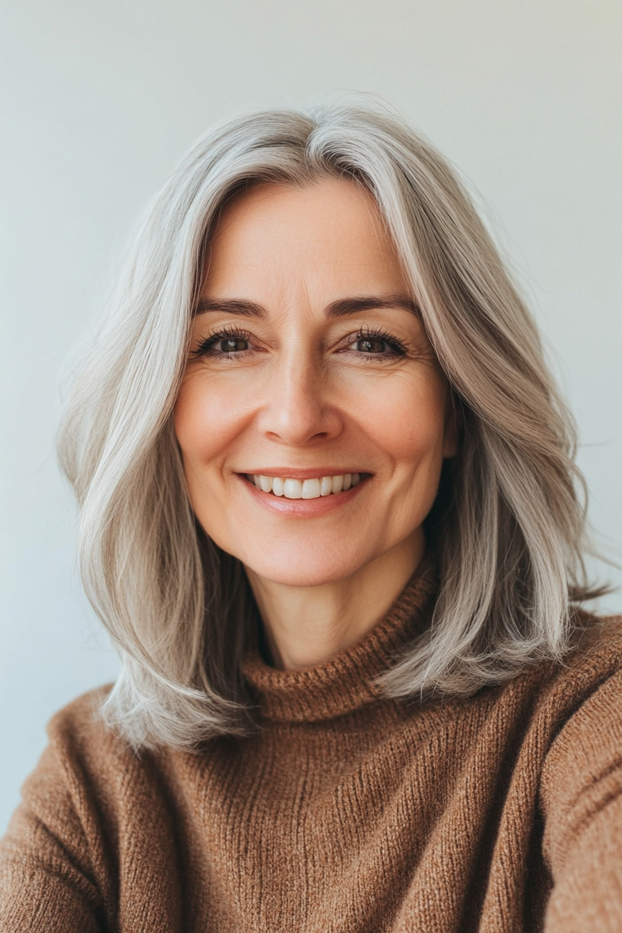 14. Tapered Cut – Light Ash Brown (Haircuts For Older Women With Thinning Hair) - Haircuts For Older Women With Thinning Hair