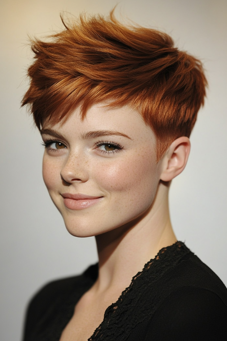 5. Soft Copper Pixie (Very Short Pixie Haircuts) - Very Short Pixie Haircuts