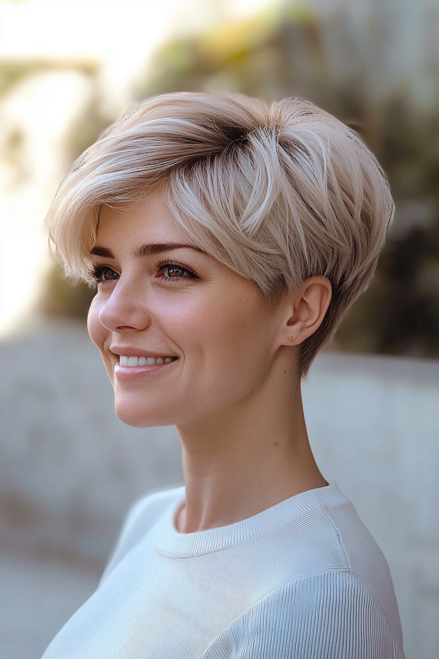 8. Ash Blonde Pixie with Soft Waves (Very Short Pixie Haircuts) - Very Short Pixie Haircuts