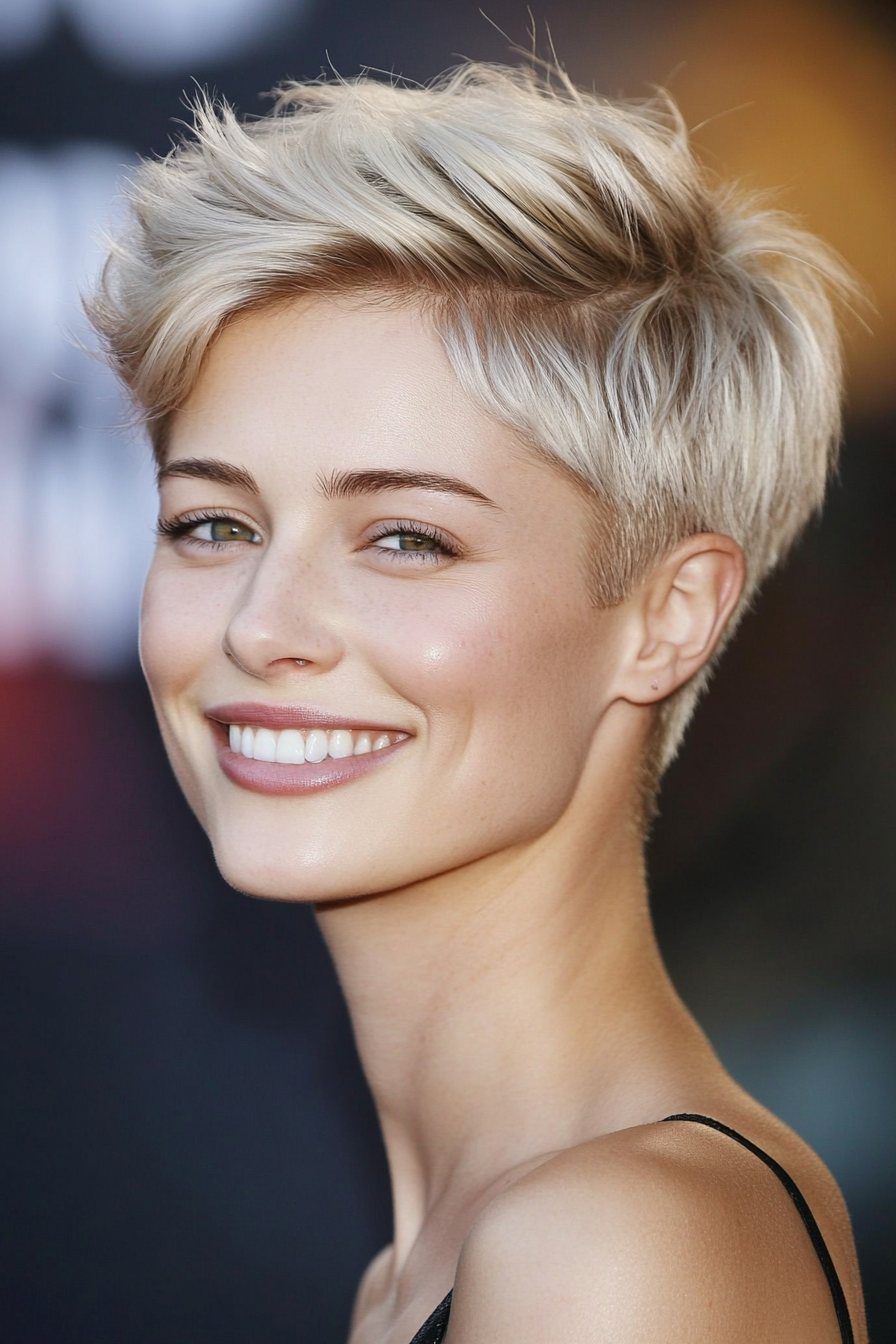 18. Soft Blonde Pixie with Tapered Sides (Very Short Pixie Haircuts) - Very Short Pixie Haircuts