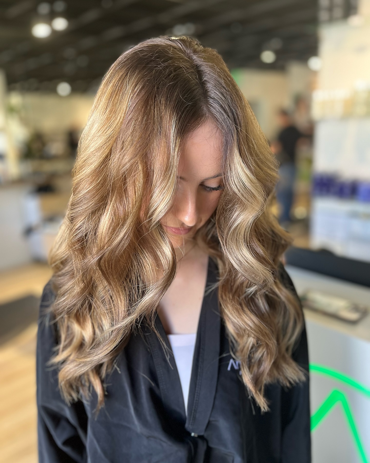 18. Golden Caramel Waves with a Deep Side Part - Long Hairstyle Ideas for Women