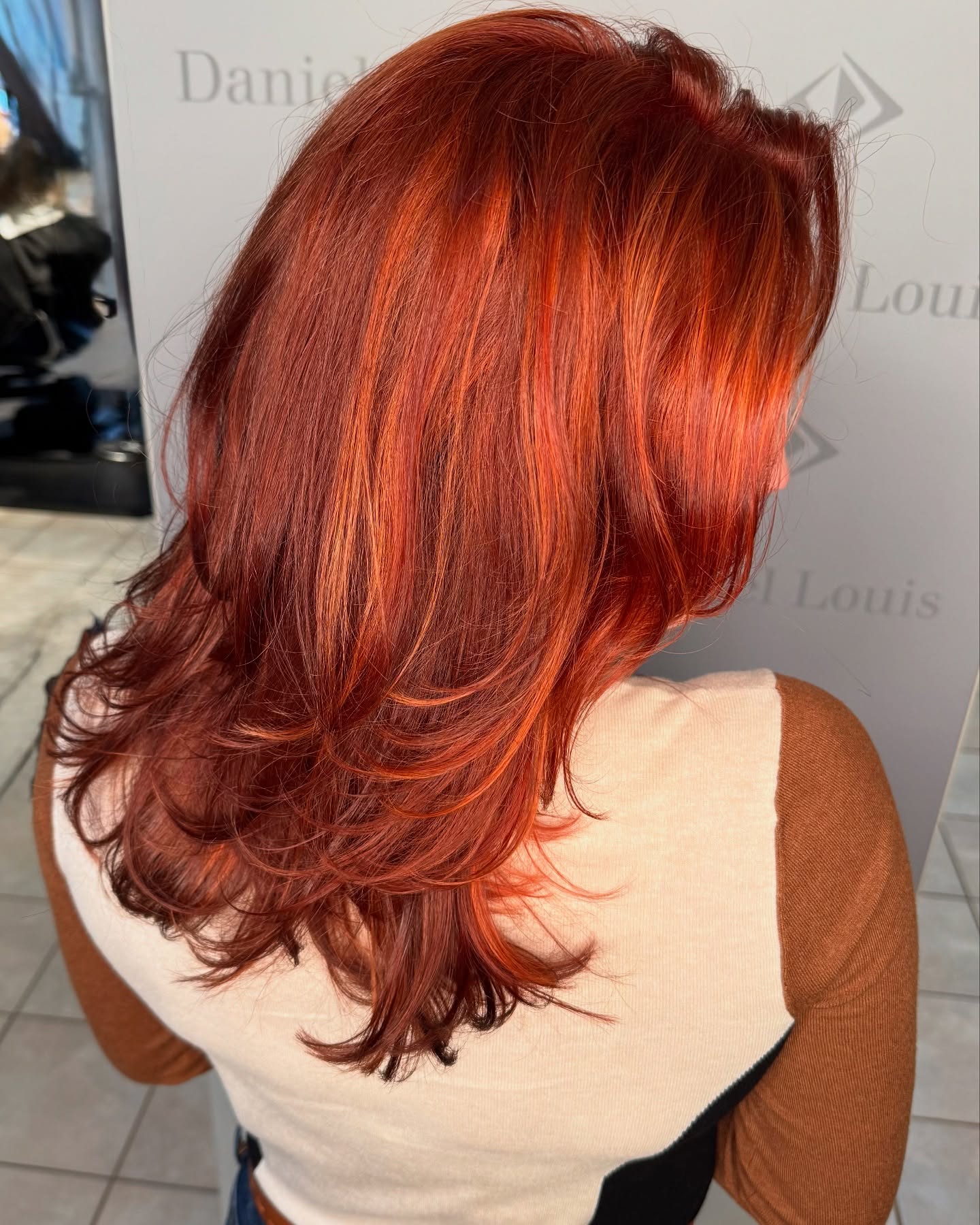 3. Layered Pumpkin Spice with Bold Highlights - Copper Hair Color Ideas for Women