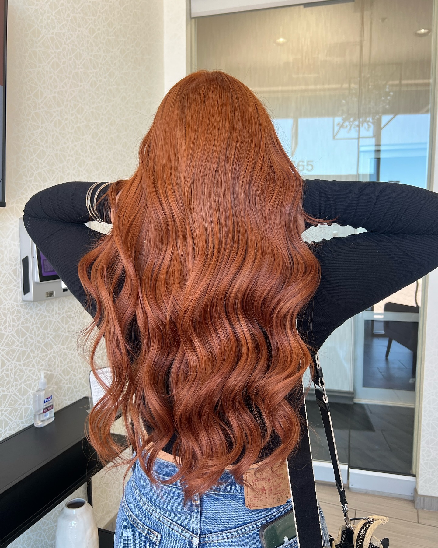11. Classic Copper with Hollywood Waves - Copper Hair Color Ideas for Women