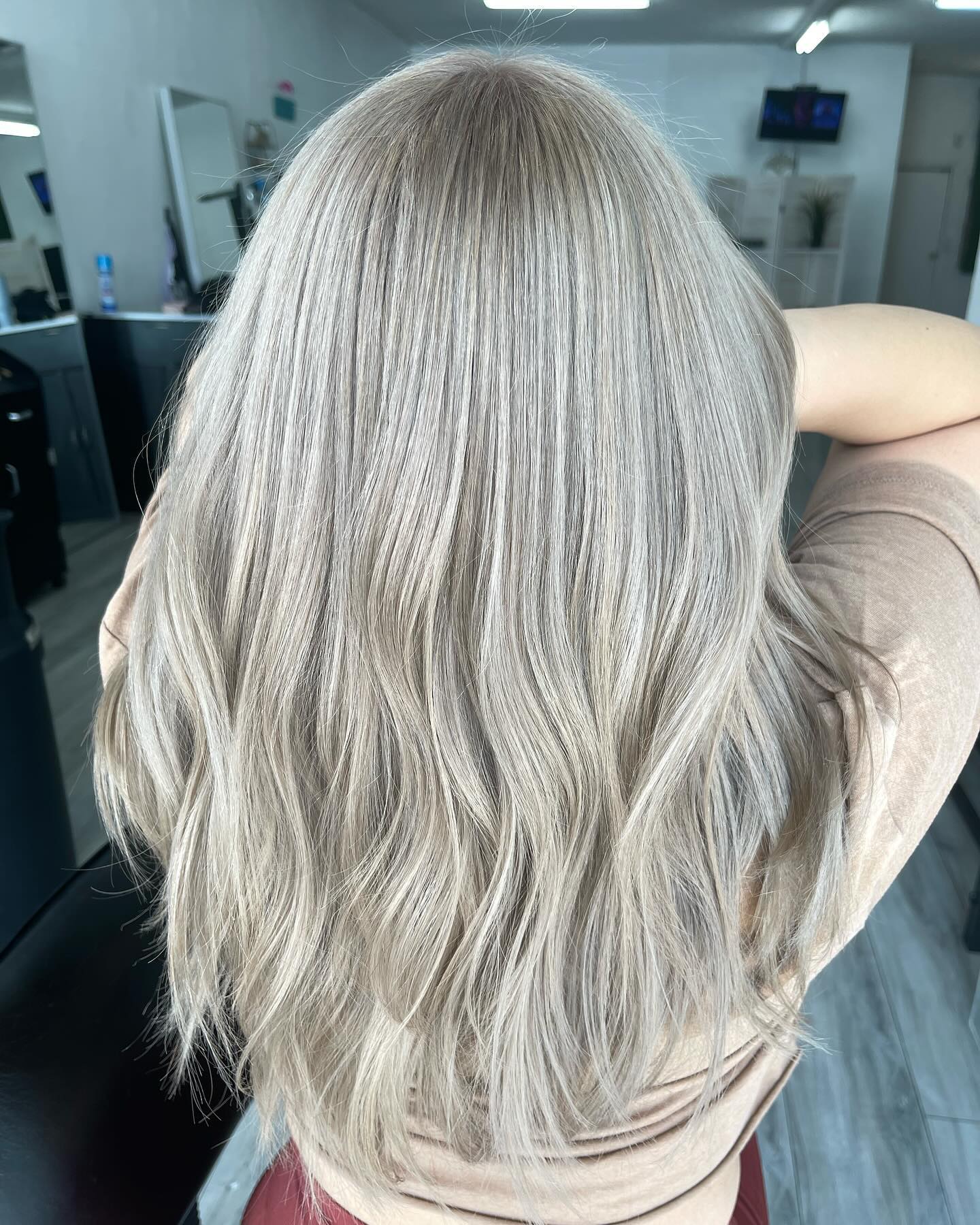 6. Soft Pearl Ash Blonde with Volume - Ash Blonde Hair Color Ideas for Women