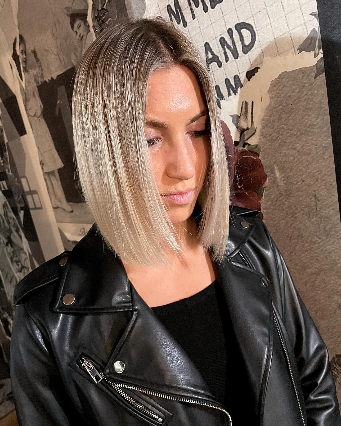 7. Blunt Icy Ash Blonde Bob - Ash Blonde Hair Color Ideas for Women