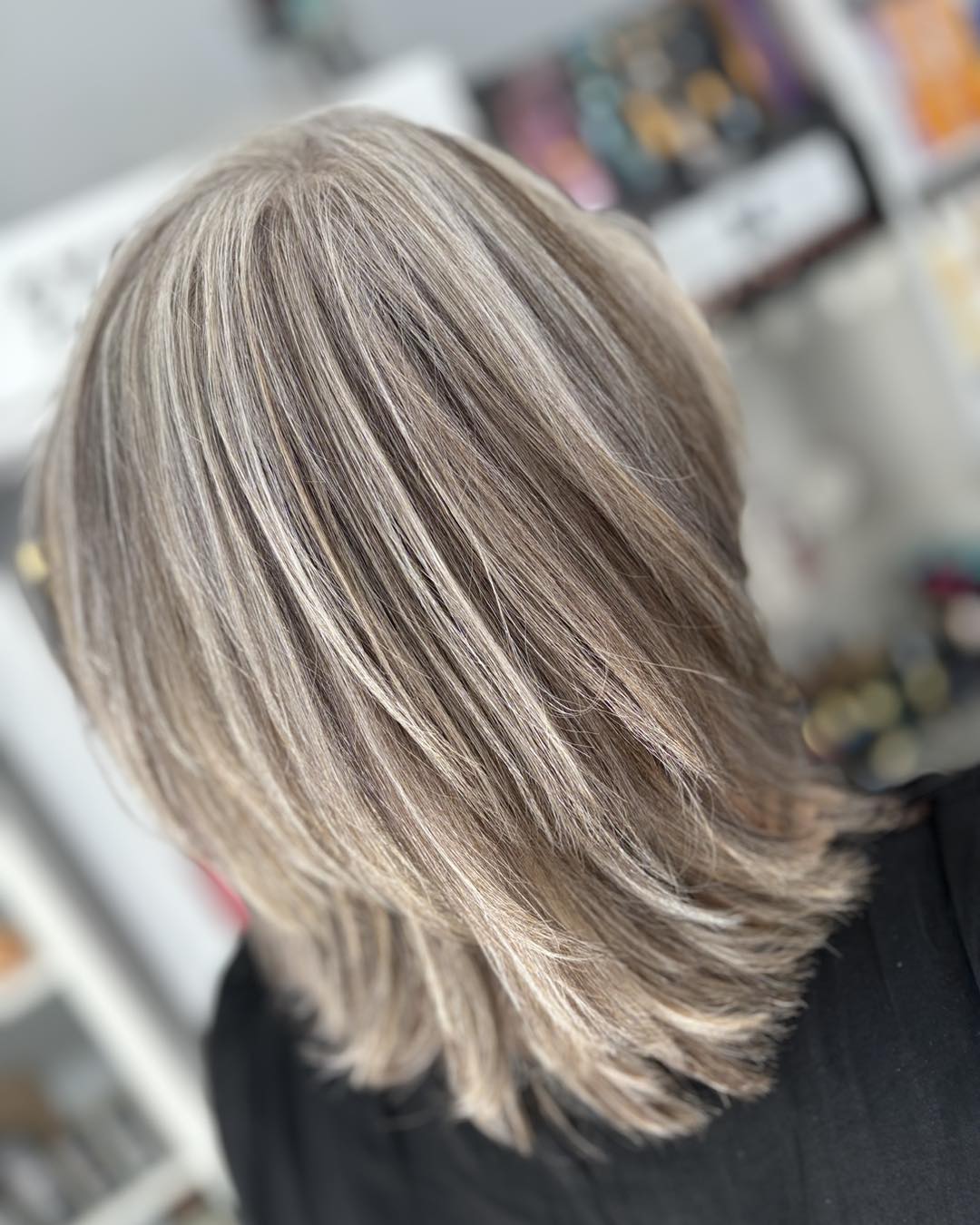 10. Layered Taupe Ash Blend - Ash Blonde Hair Color Ideas for Women