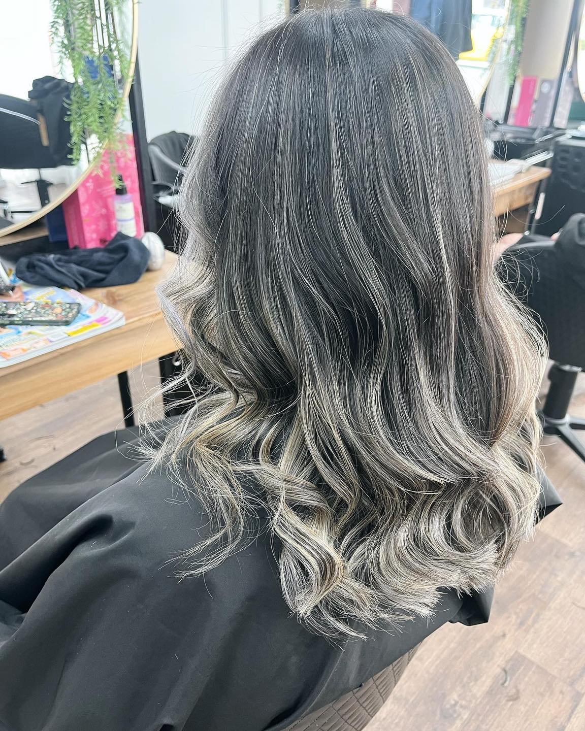 11. Dimensional Ash Blonde Balayage with Soft Curls - Ash Blonde Hair Color Ideas for Women