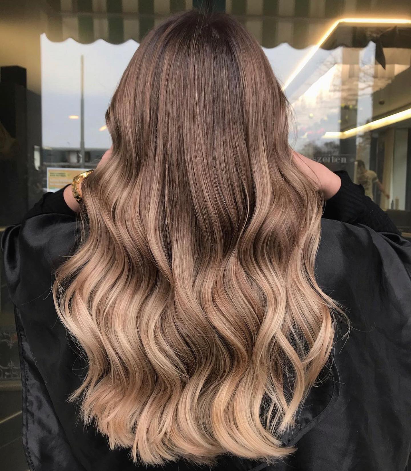8. Rooted Light Brown Melt with Blonde Ends - Light Brown Hair Color Ideas for Women