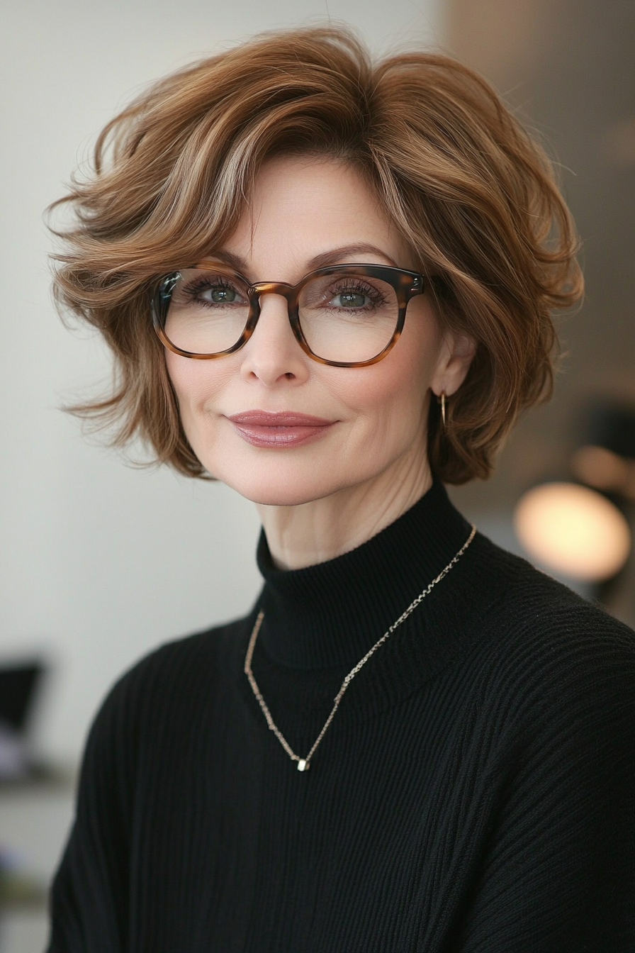 8. Wavy Pixie Bob (Short Haircuts For Women Over 60 With Fine Hair) - Short Haircuts For Women Over 60 With Fine Hair
