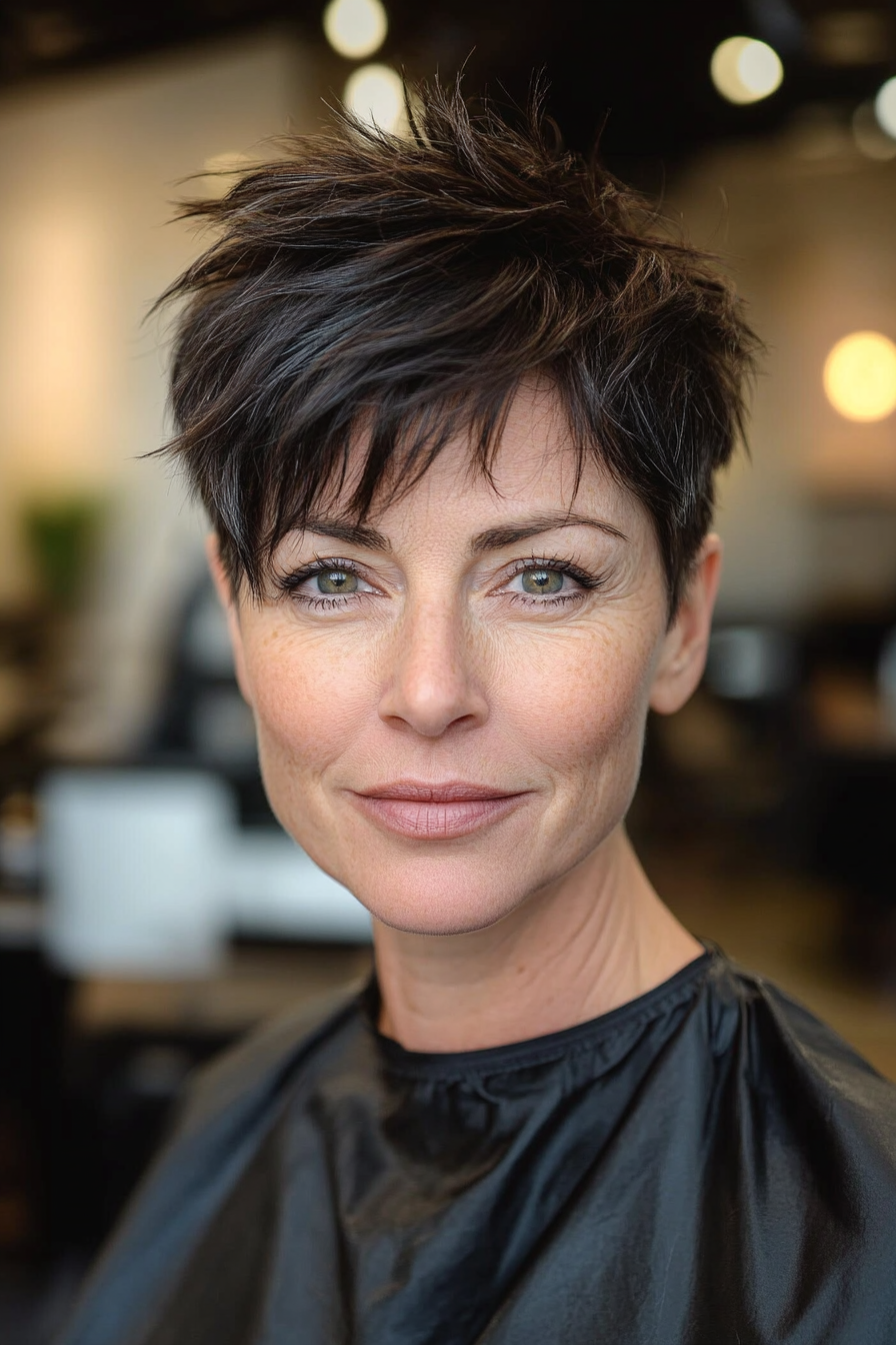 18. Edgy Textured Cut (Short Haircuts For Women Over 60 With Fine Hair) - Short Haircuts For Women Over 60 With Fine Hair