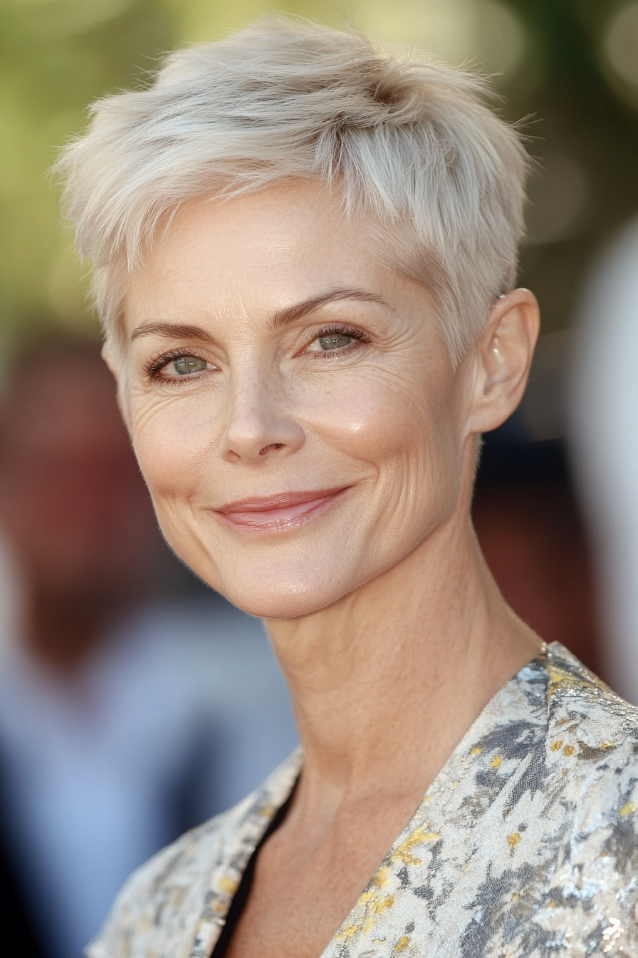 23. Refined Close Crop (Short Haircuts For Women Over 60 With Fine Hair) - Short Haircuts For Women Over 60 With Fine Hair