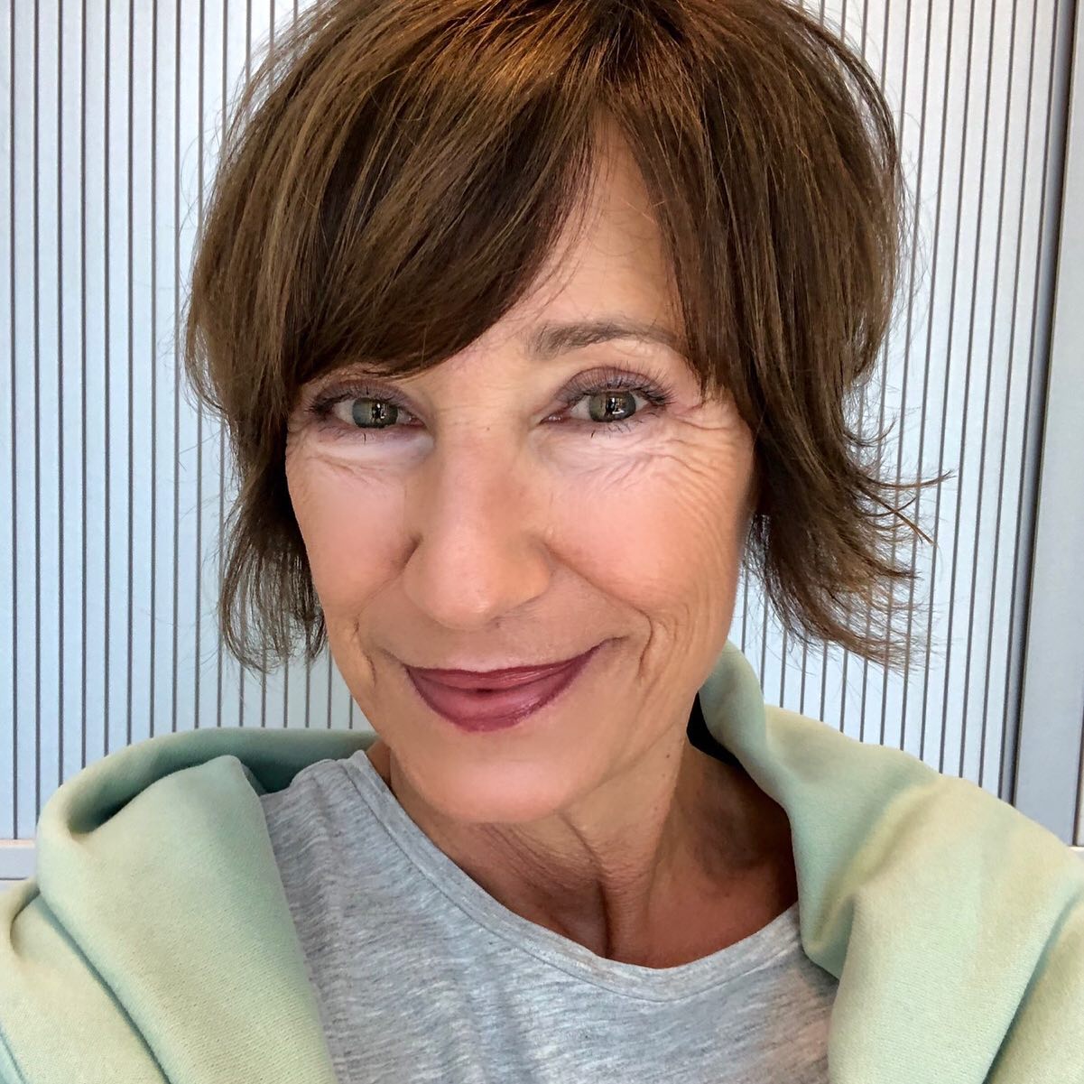 3. Tousled Brunette Shag - Hairstyles/Haircuts for Older Women
