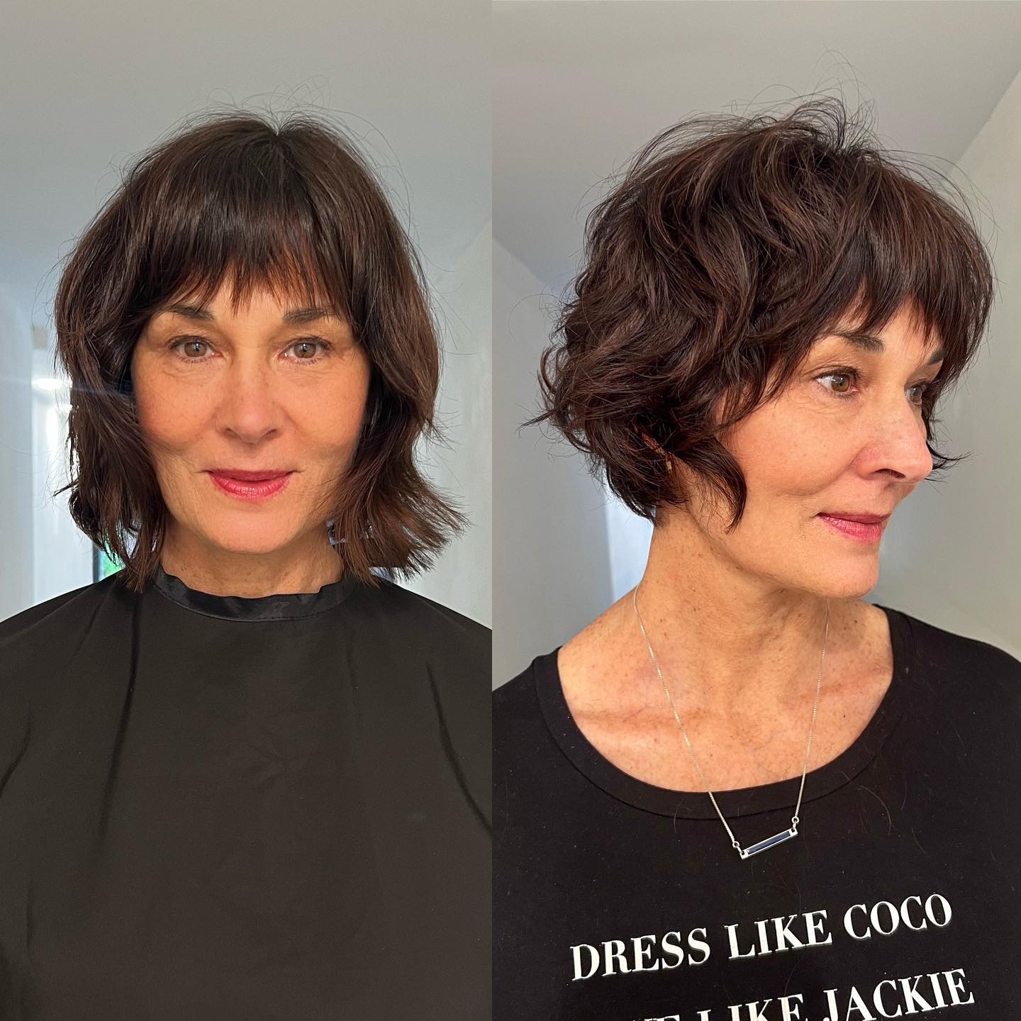 2. Tousled Pixie Bob with Soft Waves - Before and After Hairstyles/Haircut Ideas