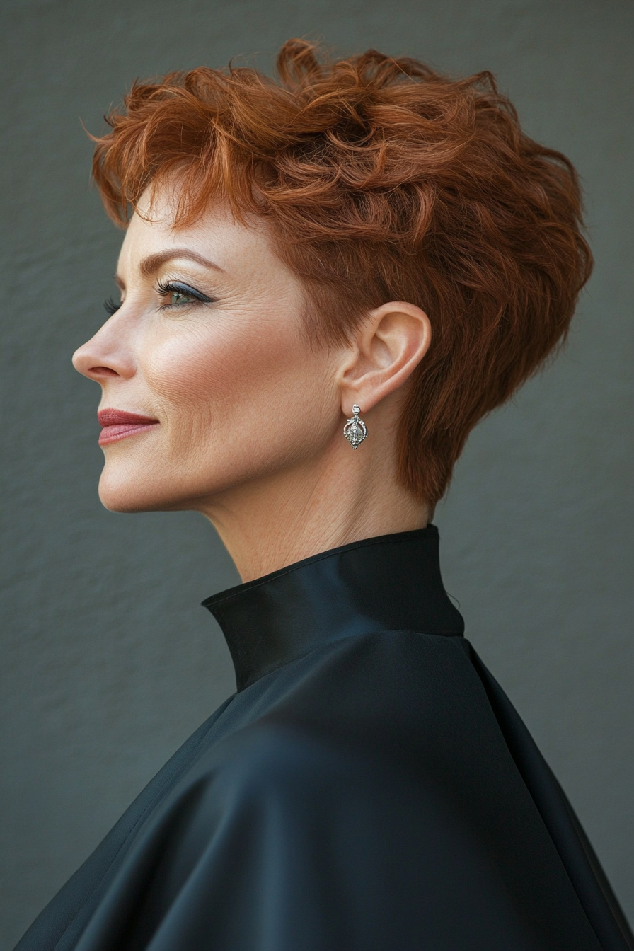 19. Dynamic Tapered Cut - Bronze (Modern Hairstyles For Women Over 50) - Modern Hairstyles For Women Over 50