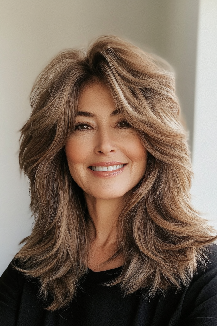 21. Mocha Magic Shag (Shag Haircuts For Women Over 60) - Shag Haircuts For Women Over 60