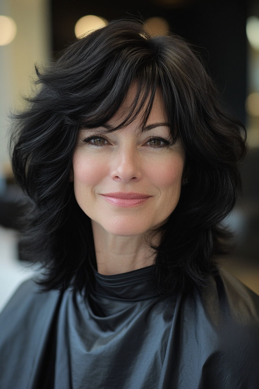 23. Raven Feather Shag (Shag Haircuts For Women Over 60) - Shag Haircuts For Women Over 60