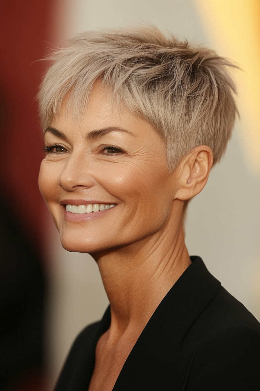 20. Soft Pixie in Light Brown (Shorter Haircuts For Older Women) - Shorter Haircuts For Older Women