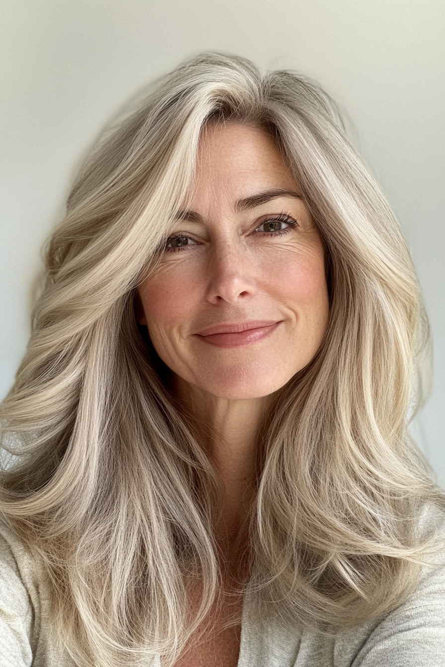 1. Soft Layers in Sandy Blonde (Trendy Haircuts For Women Over 50) - Trendy Haircuts For Women Over 50