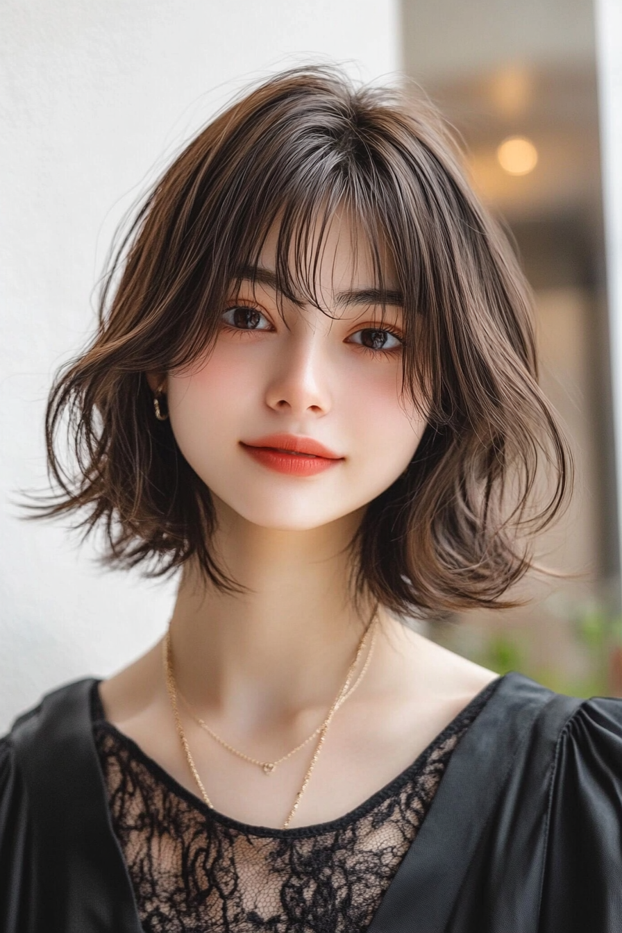 19. Golden Espresso (Shaggy Haircuts With Curtain Bangs) - Shaggy Haircuts With Curtain Bangs