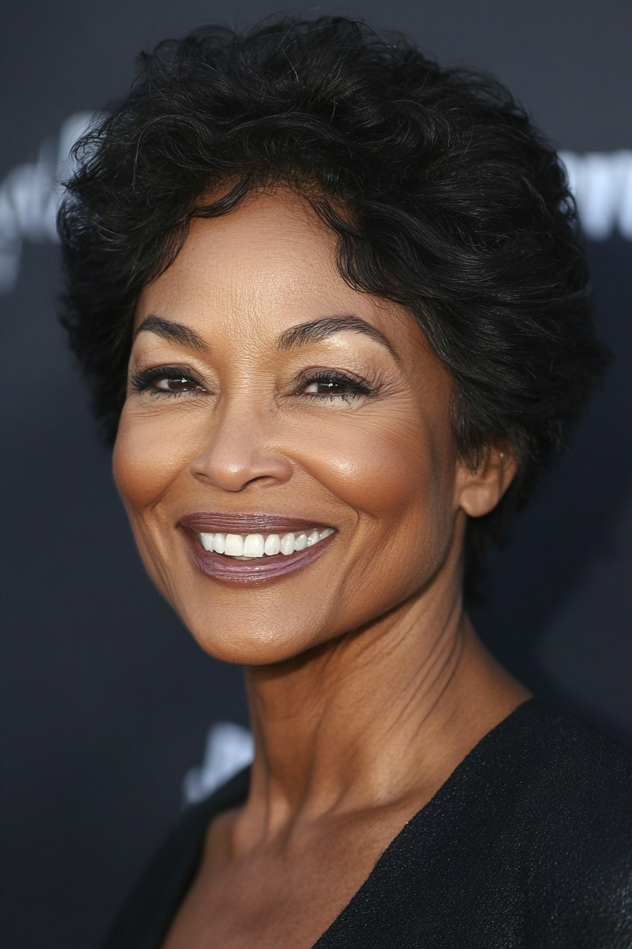26. Chic Crop in Natural Black (Haircuts For Older Women With Thick Hair) - Haircuts For Older Women With Thick Hair